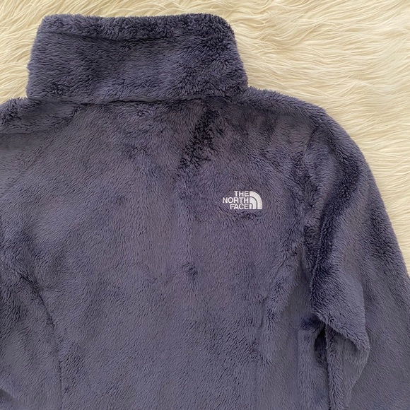 The North Face Dark Purple Fuzzy Fleece High Neck Osito 2 Jacket Full Zip Coat - Picture 6 of 10